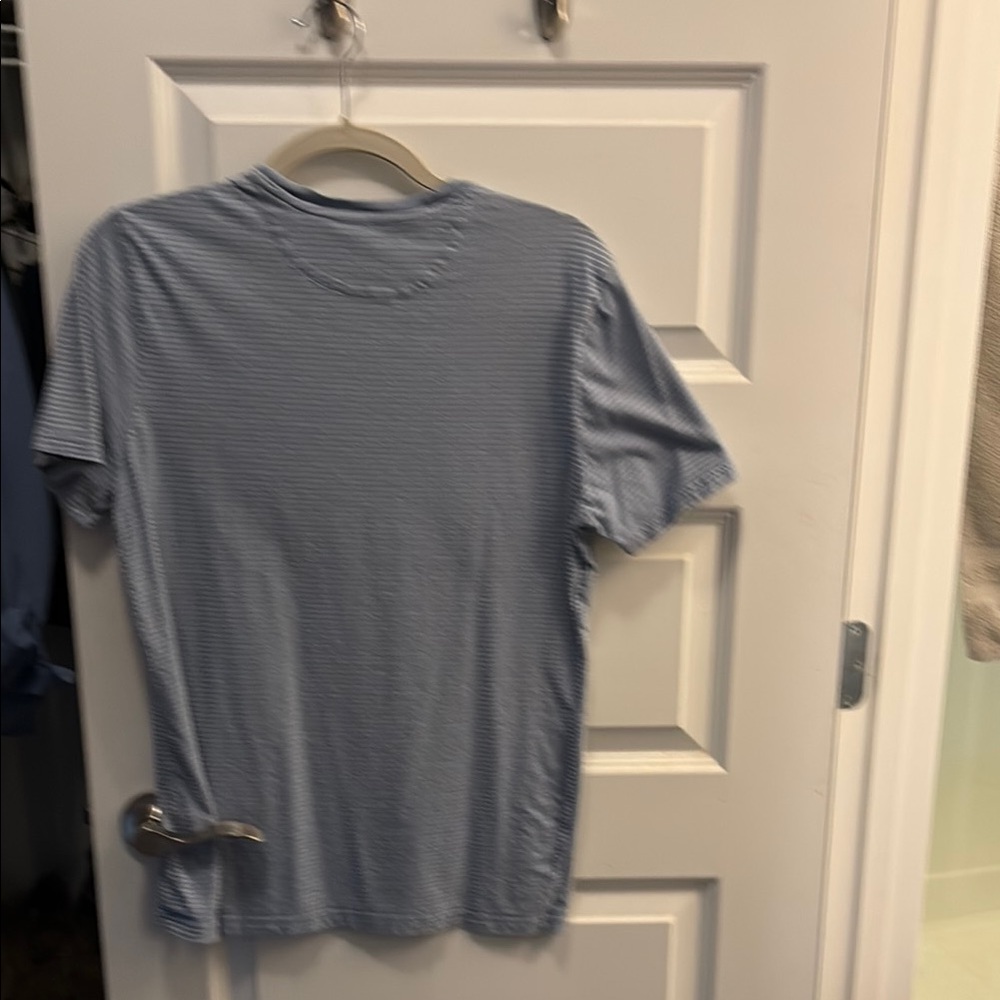 Structure Blue Short Sleeve Tee Casual Comfort - Picture 3 of 4